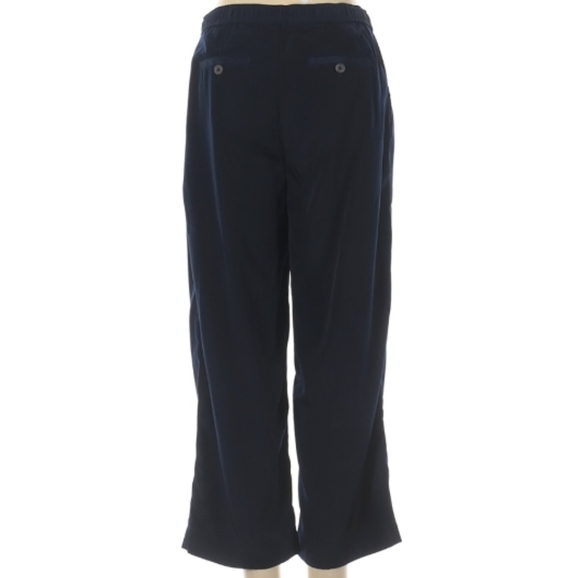 J. Crew NWT Navy capri pants with wide Leg, high Rise, in 4 Tall - Picture 2 of 9